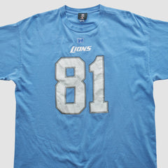 Detroit Lions NFL 2010s T-shirt - Light Blue Vintage - Fanatics