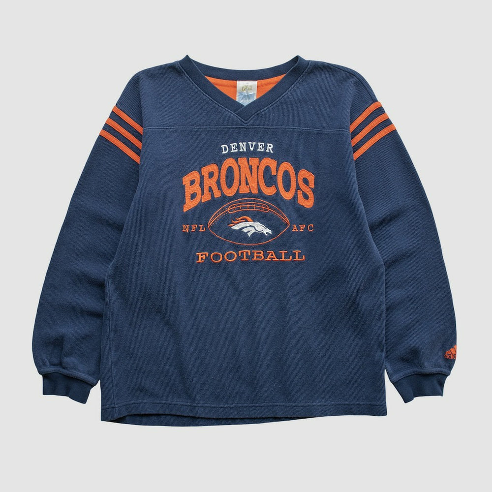 Denver Broncos 2000s Pullover Sweatshirt - Navy Vintage - Fanatics