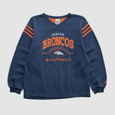 Denver Broncos 2000s Pullover Sweatshirt - Navy Vintage - Fanatics