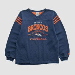 Denver Broncos 2000s Pullover Sweatshirt - Navy Vintage - Fanatics