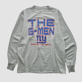 New York Giants NFL 2010s Long Sleeve T-shirt - Heather Gray Vintage - Fanatics