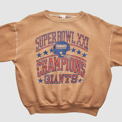 New York Giants Signal 1987 Pullover Sweatshirt - Tan Vintage - Fanatics