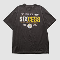 Pittsburgh Steelers Reebok 2009 T-shirt - Black Vintage - Fanatics