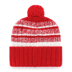 New England Patriots '47 Local Cuffed Knit Hat with Pom - Red - 47 brand