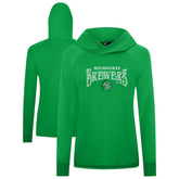 Milwaukee Brewers Levelwear Women's St. Patrick's Day Slender Raglan Hoodie Online