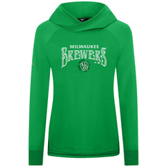 Milwaukee Brewers Levelwear Women's St. Patrick's Day Slender Raglan Hoodie Online