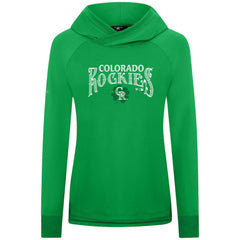Colorado Rockies Levelwear Women's St. Patrick's Day Slender Raglan Hoodie Online