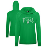 Detroit Tigers Levelwear Women's St. Patrick's Day Slender Raglan Hoodie Online