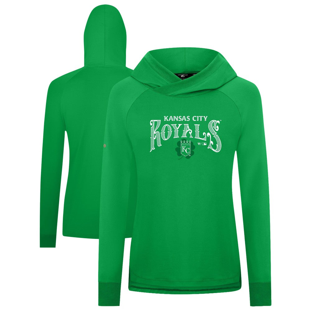 Kansas City Royals Levelwear Women's St. Patrick's Day Slender Raglan Hoodie Online