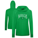 Kansas City Royals Levelwear Women's St. Patrick's Day Slender Raglan Hoodie Online