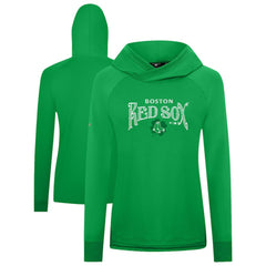 Boston Red Sox Levelwear Women's St. Patrick's Day Slender Raglan Hoodie Sale