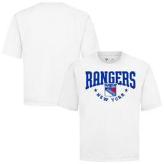 New York Rangers Levelwear Luxe Signature Knit T-Shirt - White | NHL sale