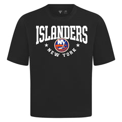 New York Islanders Levelwear Luxe Signature Knit T-Shirt - Black | NHL on sale