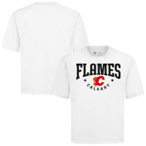 Calgary Flames Levelwear Luxe Signature Knit T-Shirt - White | NHL on sale