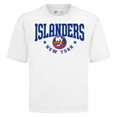 New York Islanders Levelwear Luxe Signature Knit T-Shirt - White | NHL near me