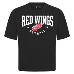 Detroit Red Wings Levelwear Luxe Signature Knit T-Shirt - Black | NHL near me