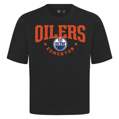 Edmonton Oilers Levelwear Luxe Signature Knit T-Shirt - Black | NHL Lifestyle
