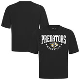 Nashville Predators Levelwear Luxe Signature Knit T-Shirt - Black | NHL Clearance