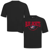 Columbus Blue Jackets Levelwear Luxe Signature Knit T-Shirt - Black | NHL Clearance