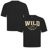 Minnesota Wild Levelwear Luxe Signature Knit T-Shirt - Black | NHL Lifestyle