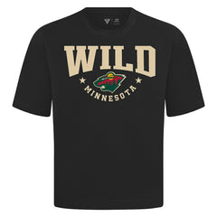 Minnesota Wild Levelwear Luxe Signature Knit T-Shirt - Black | NHL Lifestyle