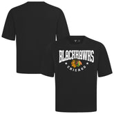 Chicago Blackhawks Levelwear Luxe Signature Knit T-Shirt - Black | NHL Clearance