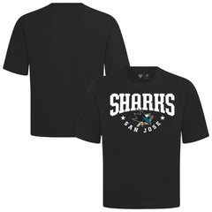 San Jose Sharks Levelwear Luxe Signature Knit T-Shirt - Black | NHL Lifestyle