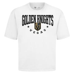 Vegas Golden Knights Levelwear Luxe Signature Knit T-Shirt - White | NHL Clearance