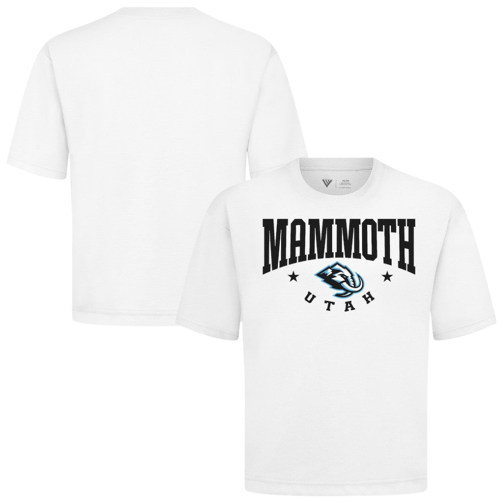 Utah Mammoth Levelwear Luxe Signature Knit T-Shirt - White | NHL Lifestyle