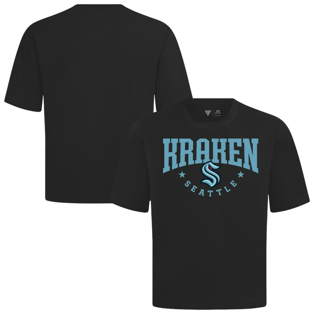 Seattle Kraken Levelwear Luxe Signature Knit T-Shirt - Black | NHL discount