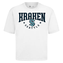 Seattle Kraken Levelwear Luxe Signature Knit T-Shirt - White | NHL Lifestyle