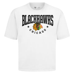 Chicago Blackhawks Levelwear Luxe Signature Knit T-Shirt - White | NHL online
