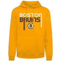 Boston Bruins Levelwear Podium Lanes Hoodie - Gold | NHL Clearance