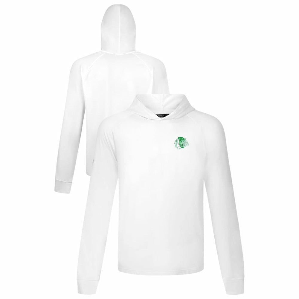 Chicago Blackhawks Levelwear St. Patrick's Day Dimension Hoodie - White | NHL Lifestyle