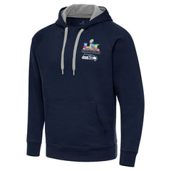 Seattle Seahawks Antigua Super Bowl LX Champions Victory Hoodie - College Navy - NFL