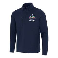 Seattle Seahawks Antigua Super Bowl LX Champions Insider Quarter-Zip Pullover - College Navy - NFL