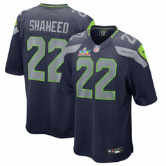Rashid Shaheed Seattle Seahawks Super Bowl LX Patch Game Jersey - College Navy - Nike