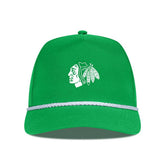 Chicago Blackhawks Levelwear St. Patrick's Day Gambit Rope Adjustable Hat - Kelly Green | NHL Clearance