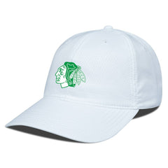 Chicago Blackhawks Levelwear Matrix Patch Adjustable Hat - White | NHL on sale