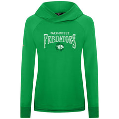 Nashville Predators Levelwear Women's St. Patrick's Day Slender Raglan Hoodie - Kelly Green | NHL online