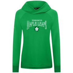 Toronto Maple Leafs Levelwear Women's St. Patrick's Day Slender Raglan Hoodie - Kelly Green | NHL near me