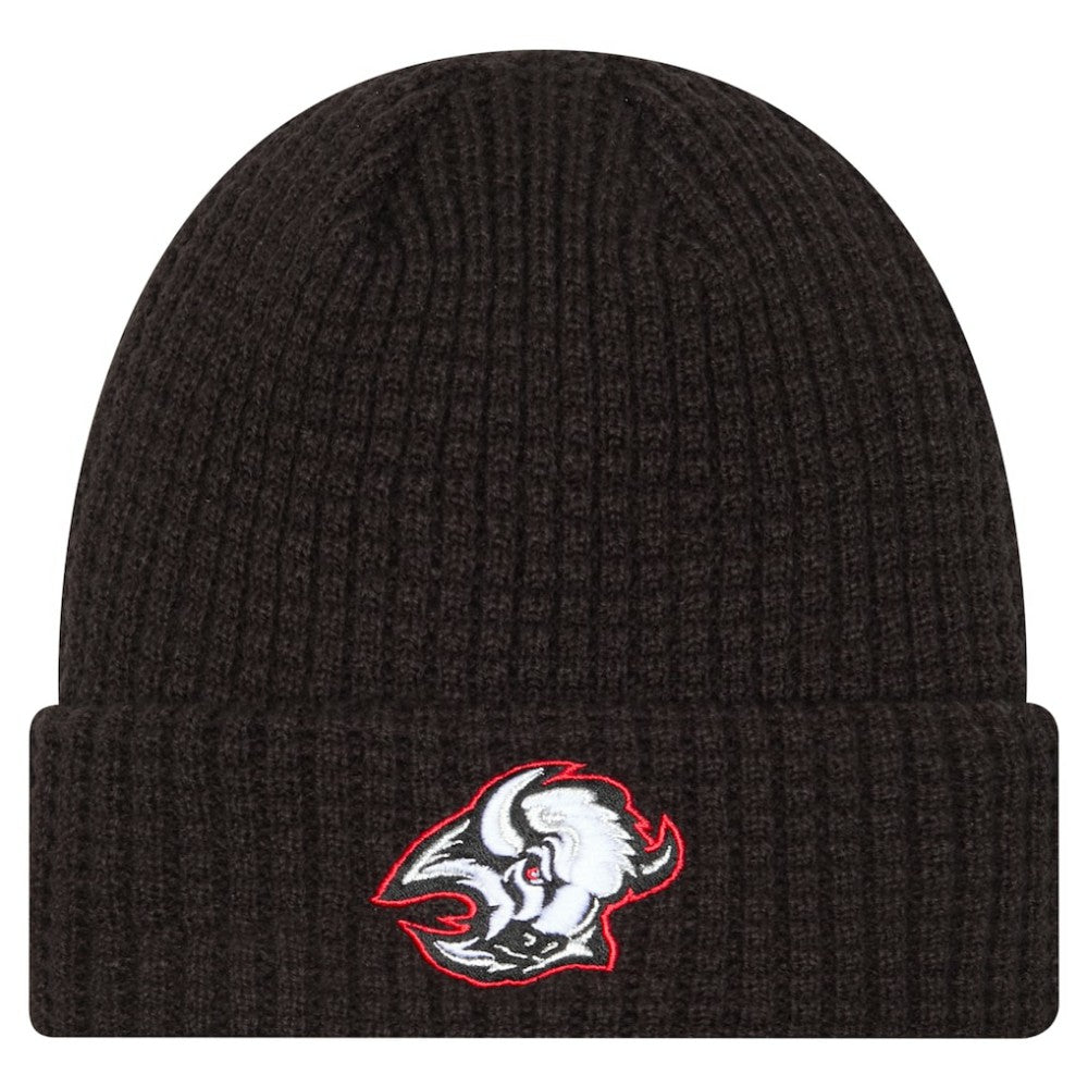 Buffalo Sabres New Era Waffle Cuffed Knit Hat - Black | New Era sale
