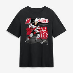 Jack Hughes New Jersey Devils Fresh Ice T-Shirt - Black | NHL Clearance