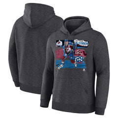 Nathan MacKinnon Colorado Avalanche Fresh Ice Hoodie - Charcoal | NHL Clearance