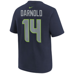 Sam Darnold Seattle Seahawks Youth Super Bowl LX Name & Number T-Shirt - College Navy - Nike