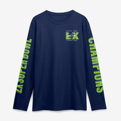 Seattle Seahawks Two-Time Super Bowl Champions Big & Tall Own The Moments Long Sleeve T-Shirt - College Navy - Fanatics