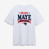 New England Patriots Drake Maye Fan Club T-Shirt - White - NFL