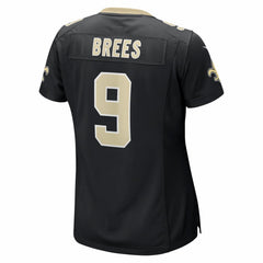 Drew Brees New Orleans Saints Women's Team Game Jersey - Black - Nike
