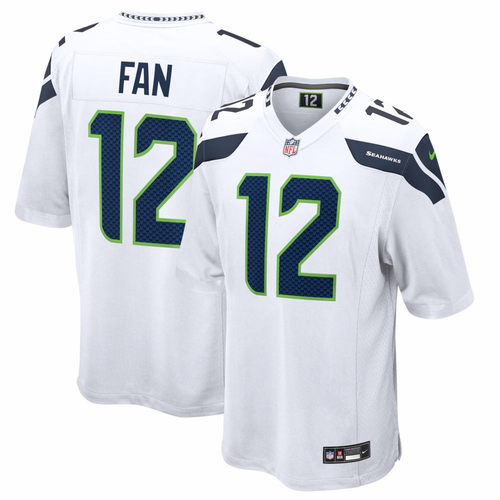 12s Seattle Seahawks Game Jersey - White - Nike
