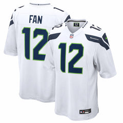 12s Seattle Seahawks Game Jersey - White - Nike